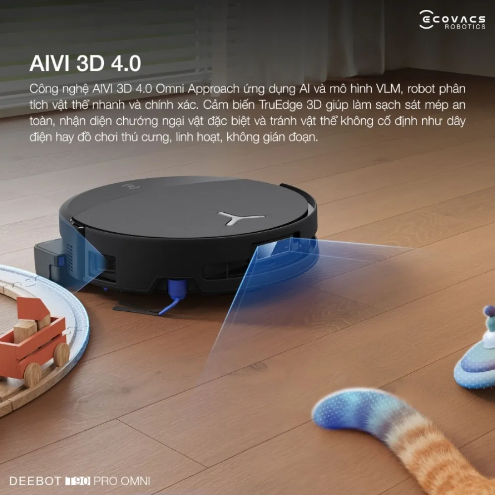Robot Hút Bụi Lau Nhà Ecovacs Deebot T90 Pro Omni 27 Robot Hút Bụi Lau Nhà Ecovacs Deebot T90 Pro Omni - Akia Smart Home