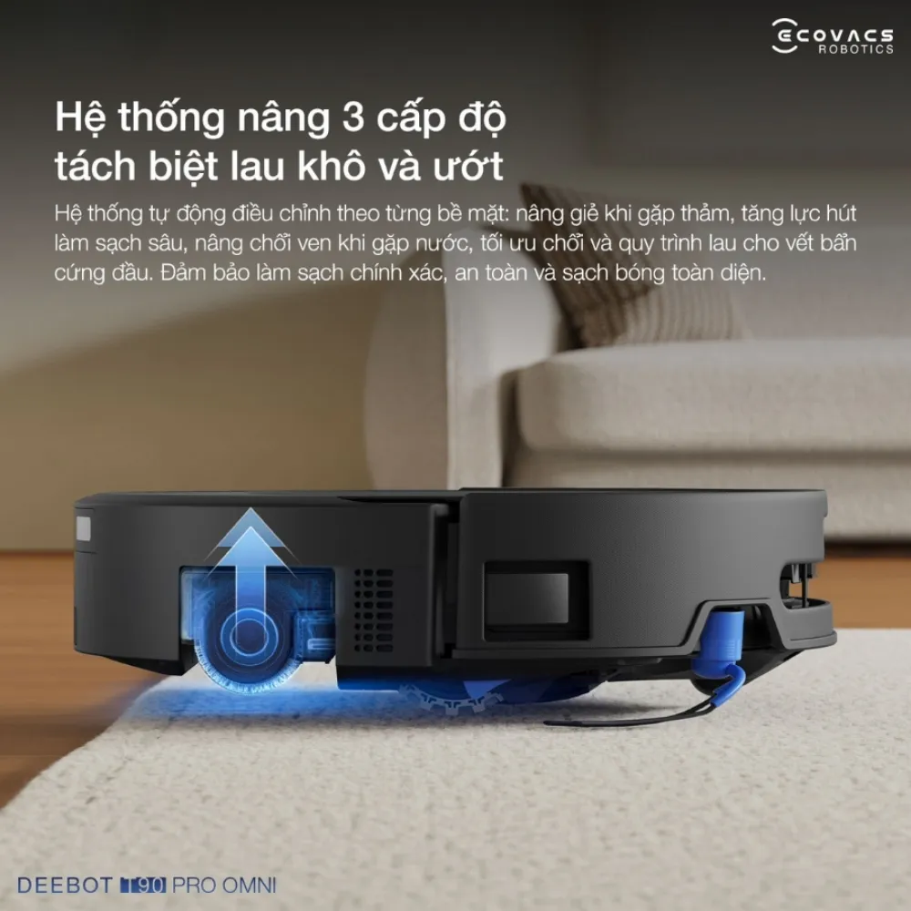 Robot Hút Bụi Lau Nhà Ecovacs Deebot T90 Pro Omni 35 Robot Hút Bụi Lau Nhà Ecovacs Deebot T90 Pro Omni - Akia Smart Home