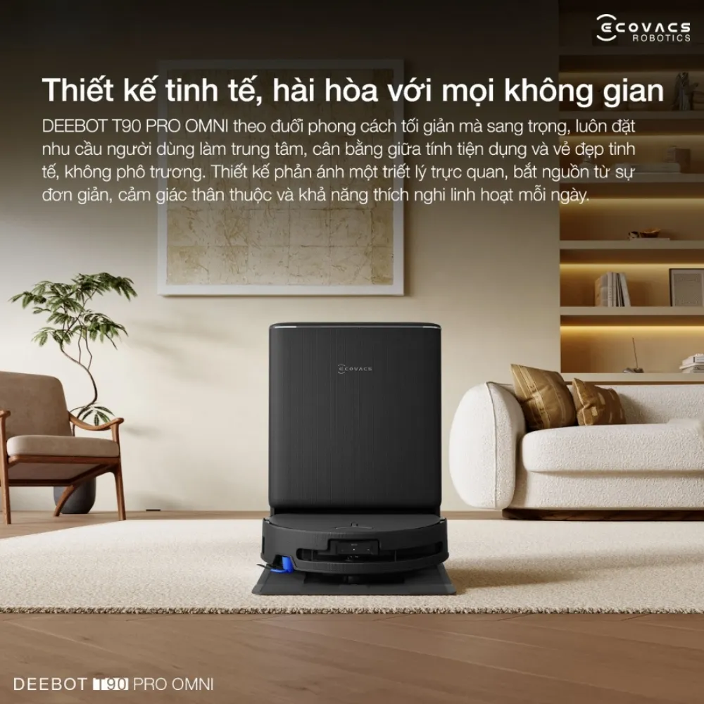 Robot Hút Bụi Lau Nhà Ecovacs Deebot T90 Pro Omni 24 Robot Hút Bụi Lau Nhà Ecovacs Deebot T90 Pro Omni - Akia Smart Home
