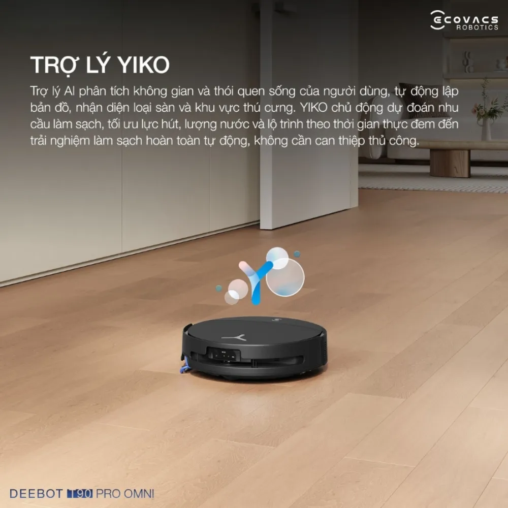 Robot Hút Bụi Lau Nhà Ecovacs Deebot T90 Pro Omni 30 Robot Hút Bụi Lau Nhà Ecovacs Deebot T90 Pro Omni - Akia Smart Home
