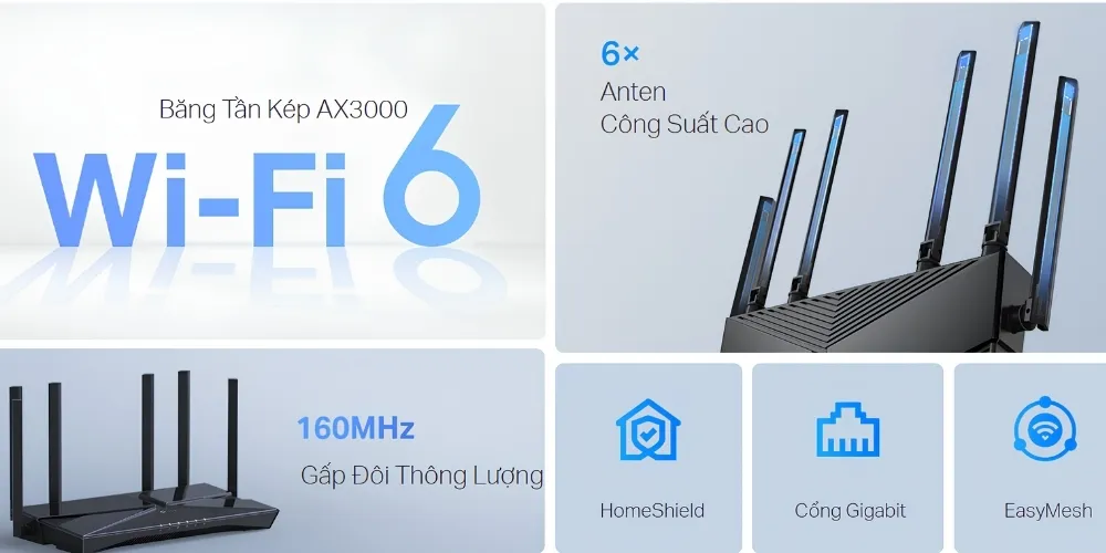 Router Wifi 6 Tp-Link Archer Ax56 Gigabit Ax3000 10 Router Wifi 6 Tp-Link Archer Ax56 Gigabit Ax3000 - Akia Smart Home