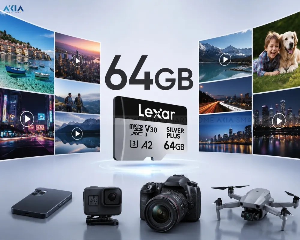 Thẻ Nhớ Microsd Lexar Professional Silver Plus 11 Thẻ Nhớ Microsd Lexar Professional Silver Plus (Kèm Adapter) - Akia Smart Home