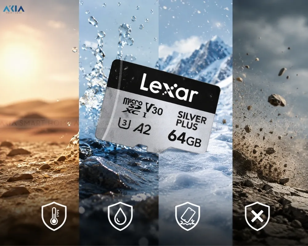 Thẻ Nhớ Microsd Lexar Professional Silver Plus 12 Thẻ Nhớ Microsd Lexar Professional Silver Plus (Kèm Adapter) - Akia Smart Home