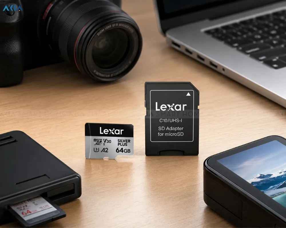 Thẻ Nhớ Microsd Lexar Professional Silver Plus 13 Thẻ Nhớ Microsd Lexar Professional Silver Plus (Kèm Adapter) - Akia Smart Home