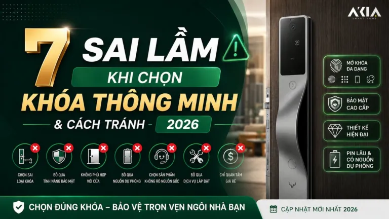 Akia Smart Home - Cung Cấp Thiết Bị Nhà Thông Minh Hàng Đầu Vn 119 7 Sai Lầm Khi Chọn Khóa Thông Minh &Amp; Cách Tránh 2026