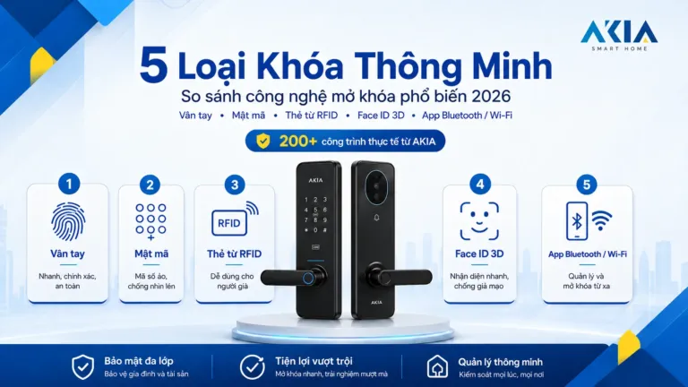 Akia Smart Home - Cung Cấp Thiết Bị Nhà Thông Minh Hàng Đầu Vn 120 Các Loại Khóa Thông Minh: 5 Công Nghệ &Amp; Cách Chọn
