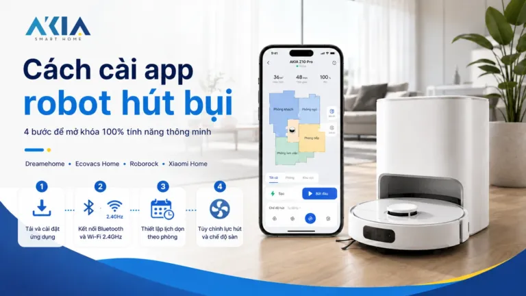 Akia Smart Home - Cung Cấp Thiết Bị Nhà Thông Minh Hàng Đầu Vn 119 Cách Cài App Robot Hút Bụi &Amp; Hẹn Giờ Tự Động Dọn Dẹp