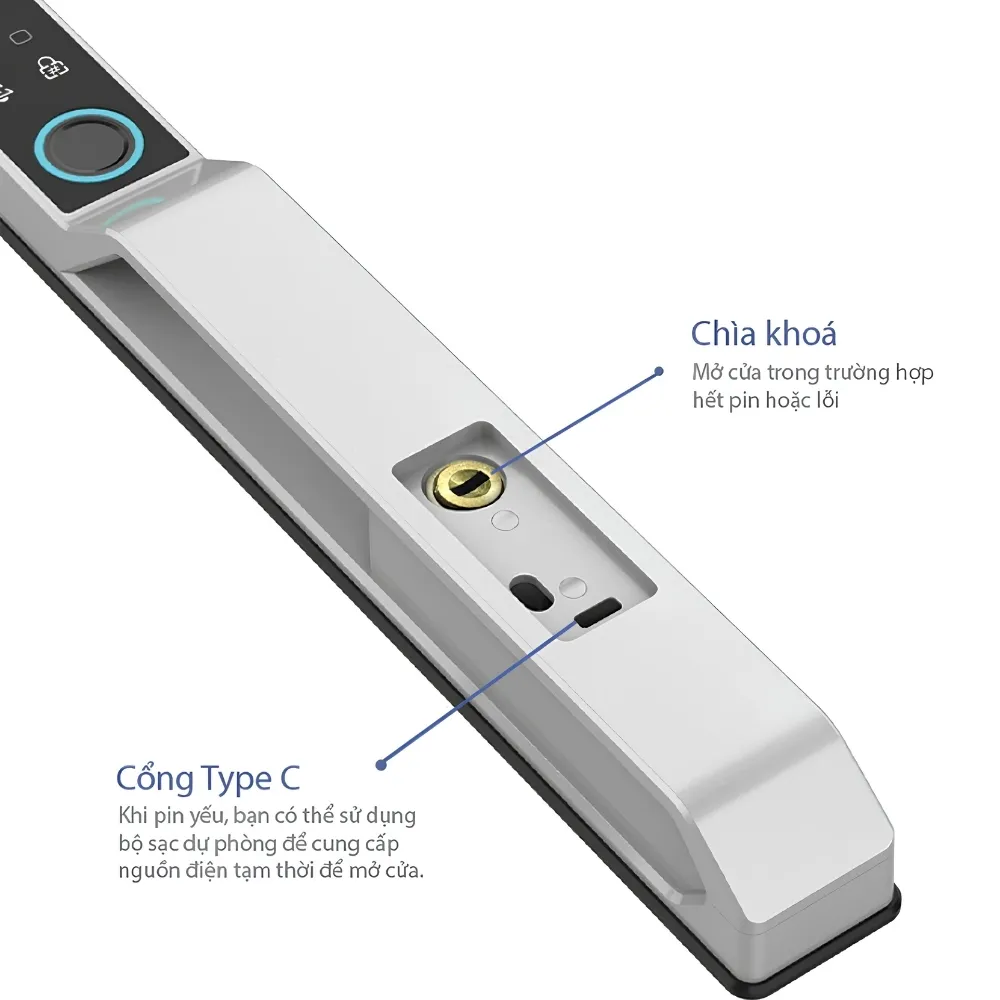 Khóa Cửa Vân Tay Nhận Diện Khuôn Mặt Laffer Rd02 25 Khóa Cửa Vân Tay Nhận Diện Khuôn Mặt Laffer Rd02 - Akia Smart Home