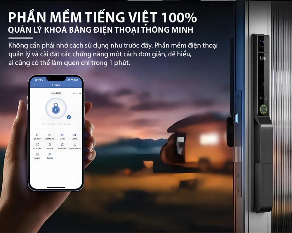 Khóa Cửa Vân Tay Nhận Diện Khuôn Mặt Laffer Rd02 23 Khóa Cửa Vân Tay Nhận Diện Khuôn Mặt Laffer Rd02 - Akia Smart Home