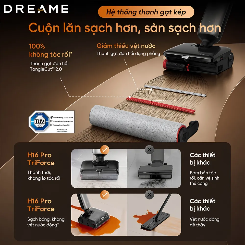 Máy Hút Bụi Lau Nhà Cầm Tay Dreame H16 Pro Triforce 20 Máy Hút Bụi Lau Nhà Cầm Tay Dreame H16 Pro Triforce - Akia Smart Home