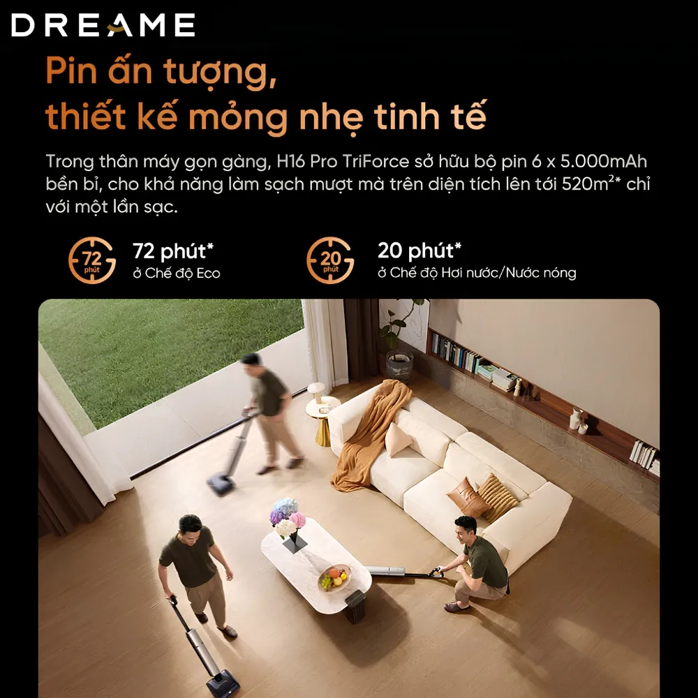 Máy Hút Bụi Lau Nhà Cầm Tay Dreame H16 Pro Triforce 25 Máy Hút Bụi Lau Nhà Cầm Tay Dreame H16 Pro Triforce - Akia Smart Home