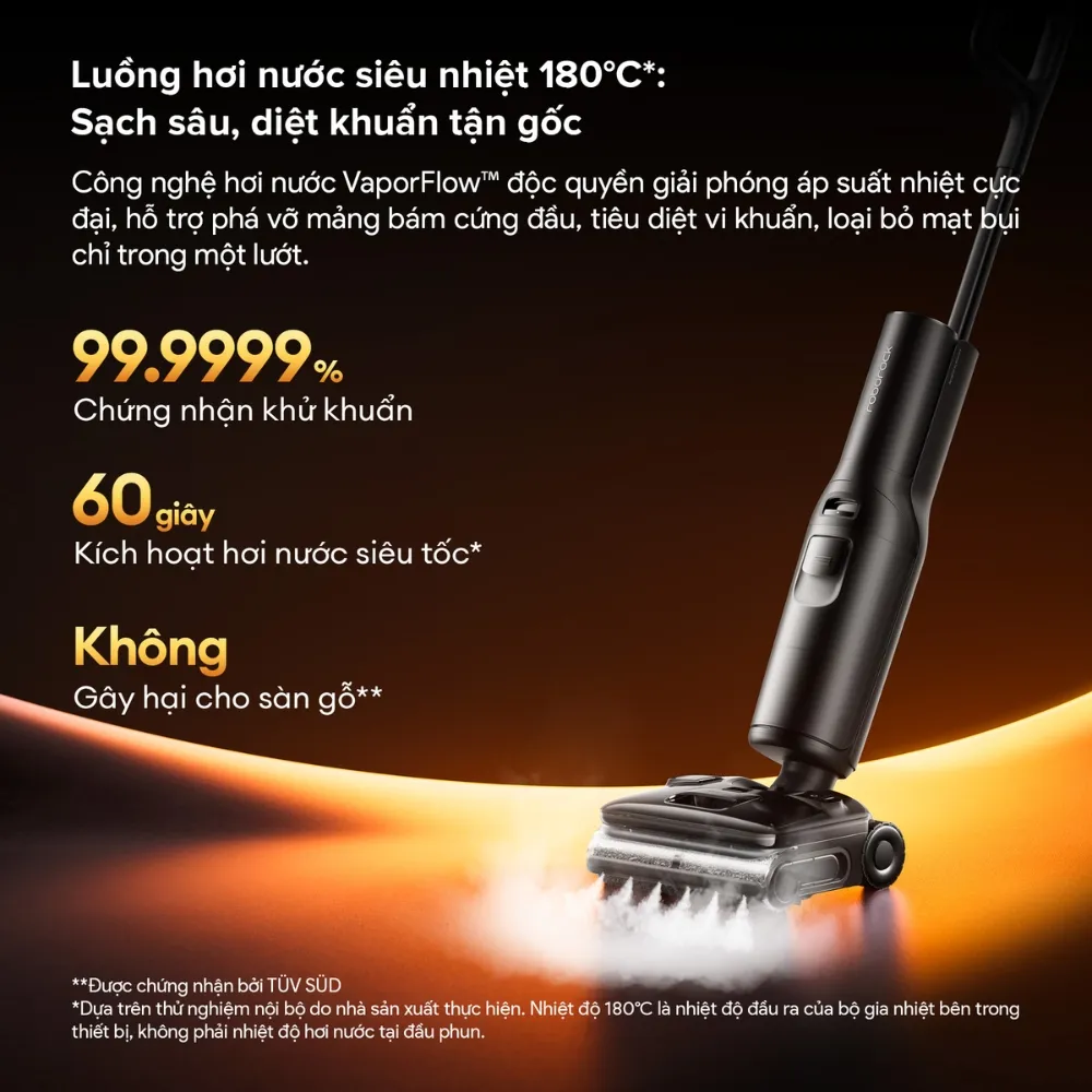 Máy Hút Bụi Lau Nhà Roborock F25 Steam 15 Máy Hút Bụi Lau Nhà Roborock F25 Steam - Akia Smart Home