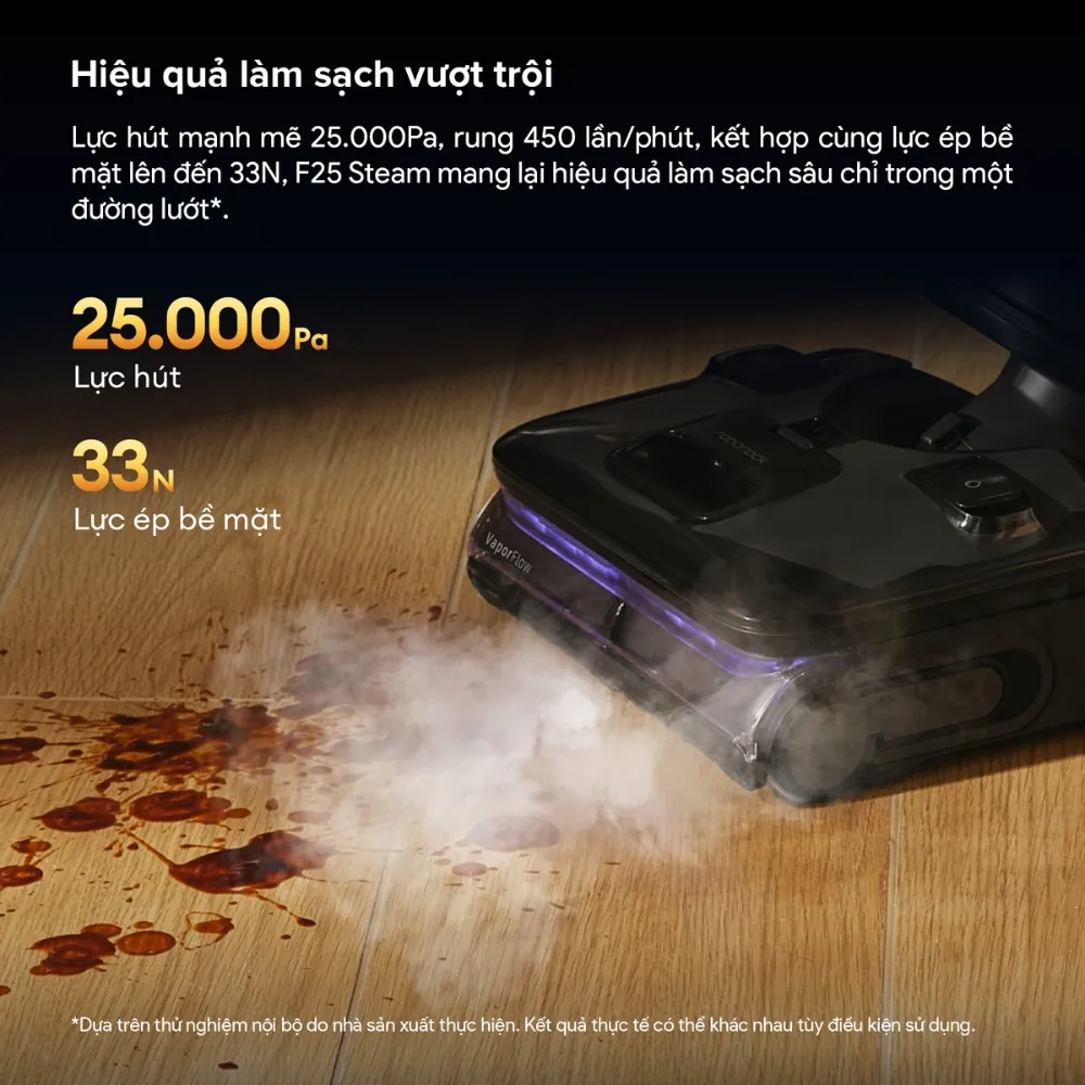 Máy Hút Bụi Lau Nhà Roborock F25 Steam 16 Máy Hút Bụi Lau Nhà Roborock F25 Steam - Akia Smart Home