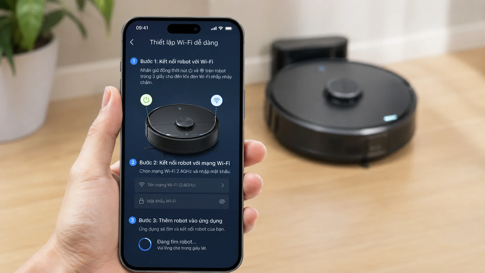 Robot Hút Bụi Không Kết Nối Wifi Báo Lỗi Offline Trên Điện Thoại Akia Smart Home