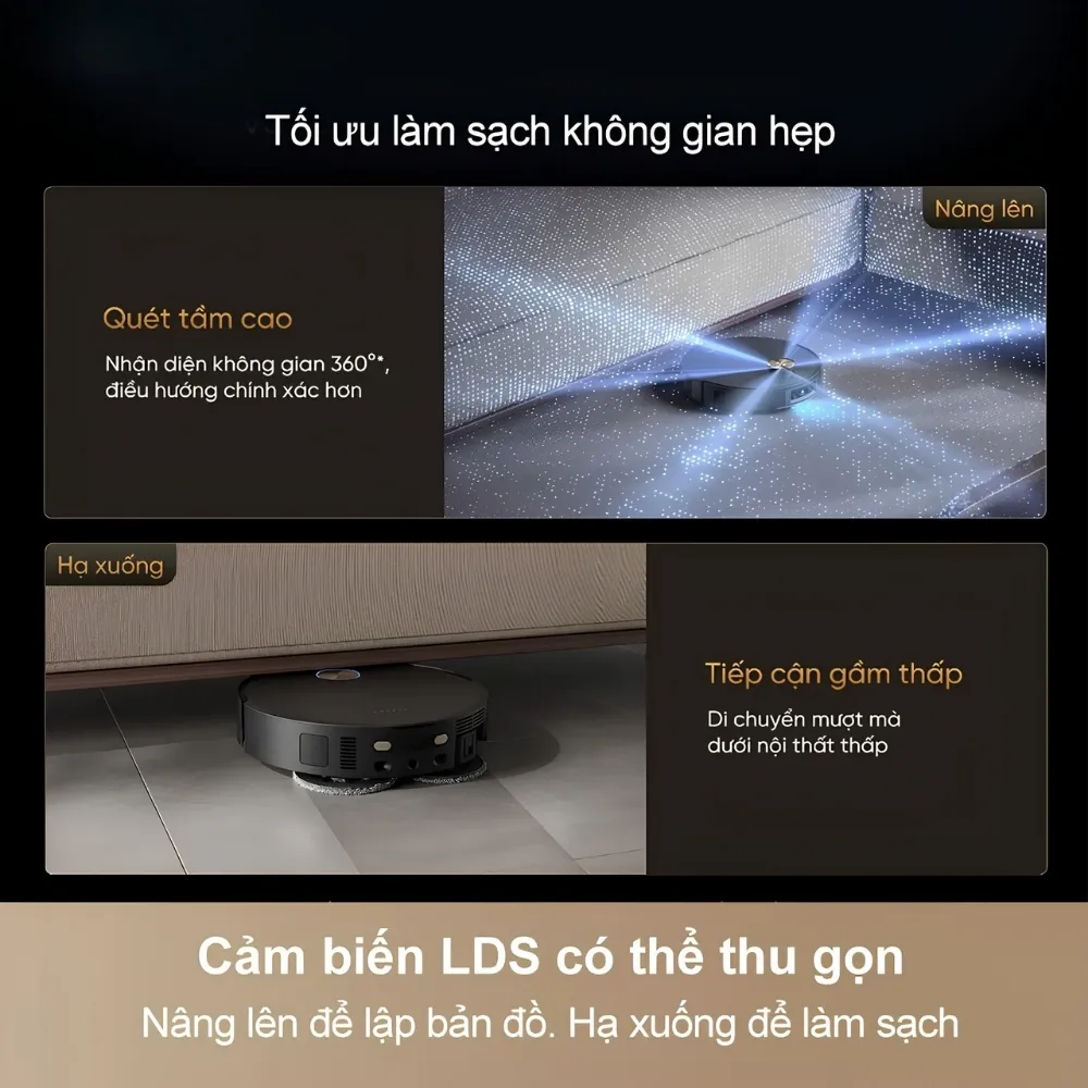 Robot Hút Bụi Lau Nhà Dreame X60 Ultra Extreme 21 Robot Hút Bụi Lau Nhà Dreame X60 Ultra Extreme - Akia Smart Home
