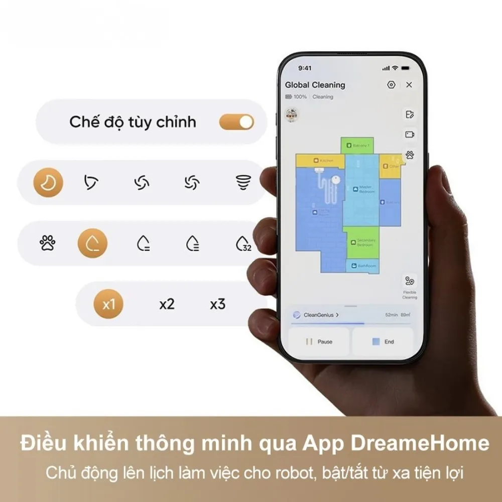 Robot Hút Bụi Lau Nhà Dreame X60 Ultra Extreme 28 Robot Hút Bụi Lau Nhà Dreame X60 Ultra Extreme - Akia Smart Home