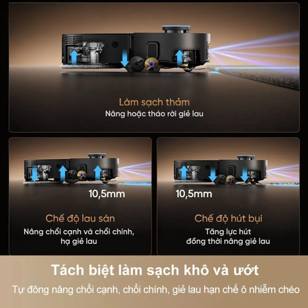 Robot Hút Bụi Lau Nhà Dreame X60 Ultra Extreme 24 Robot Hút Bụi Lau Nhà Dreame X60 Ultra Extreme - Akia Smart Home