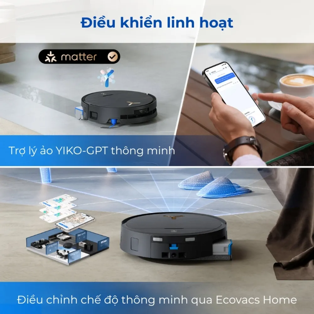 Robot Hút Bụi Lau Nhà Ecovacs Deebot X9 Pro Omni 24 Robot Hút Bụi Lau Nhà Ecovacs Deebot X9 Pro Omni - Akia Smart Home