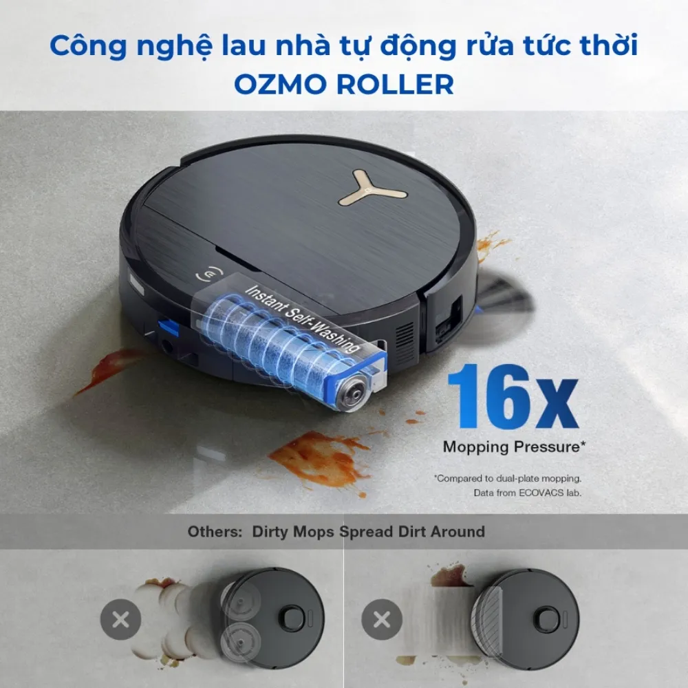 Robot Hút Bụi Lau Nhà Ecovacs Deebot X9 Pro Omni 17 Robot Hút Bụi Lau Nhà Ecovacs Deebot X9 Pro Omni - Akia Smart Home
