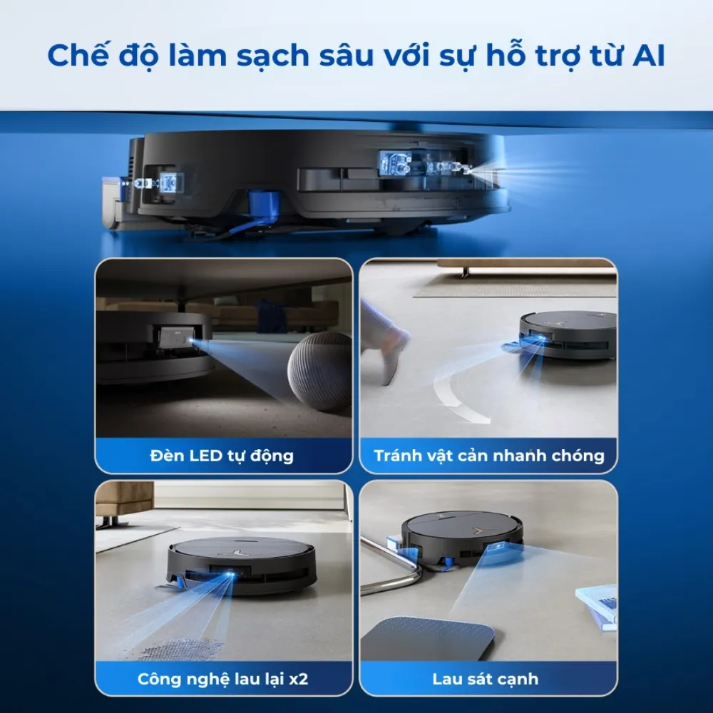 Robot Hút Bụi Lau Nhà Ecovacs Deebot X9 Pro Omni 23 Robot Hút Bụi Lau Nhà Ecovacs Deebot X9 Pro Omni - Akia Smart Home