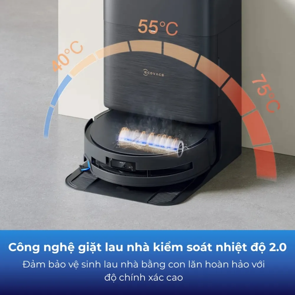 Robot Hút Bụi Lau Nhà Ecovacs Deebot X9 Pro Omni 18 Robot Hút Bụi Lau Nhà Ecovacs Deebot X9 Pro Omni - Akia Smart Home