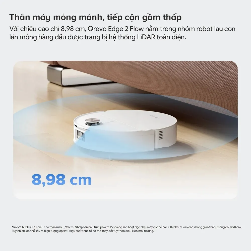 Robot Hút Bụi Lau Nhà Roborock Qrevo Edge 2 Flow 25 Robot Hút Bụi Lau Nhà Roborock Qrevo Edge 2 Flow - Akia Smart Home