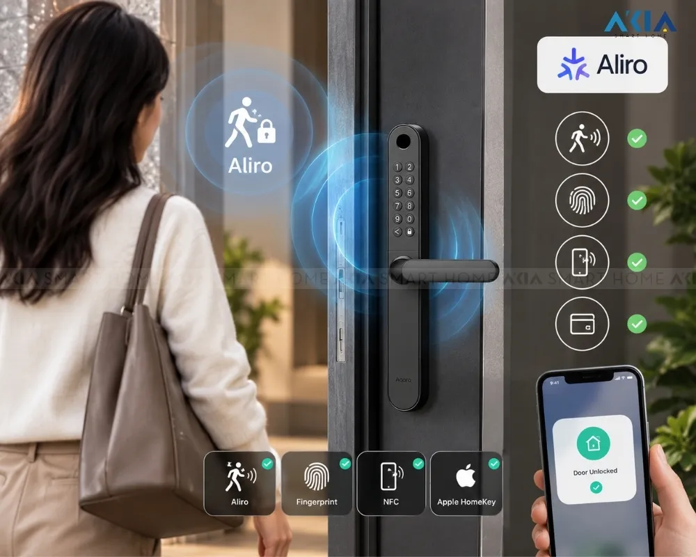 Khóa Cửa Vân Tay Thông Minh Aqara U600 11 Khóa Cửa Vân Tay Thông Minh Aqara U600 - Akia Smart Home